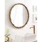 Miroir rond en métal Kate and Laurel Brynley, diamètre 24 po, doré
