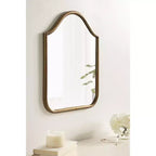 Miroir arche en métal Kate and Laurel Fellows, 18x24, doré