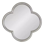Miroir Krisi festonné en MDF de Kate and Laurel, 28x28, Argent