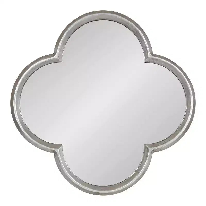 Miroir Krisi festonné en MDF de Kate and Laurel, 28x28, Argent