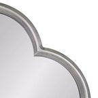 Miroir Krisi festonné en MDF de Kate and Laurel, 28x28, Argent