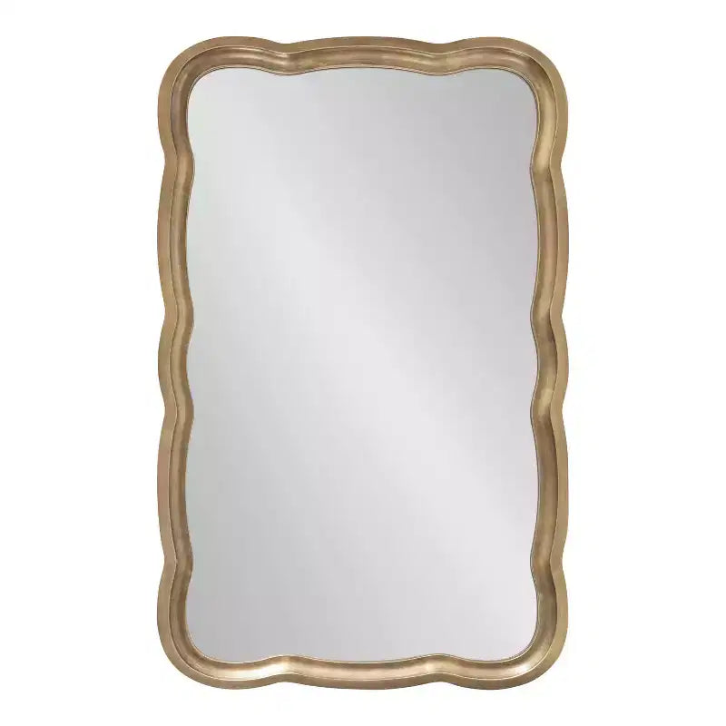 Miroir festonné Kate and Laurel Hatherleigh en MDF, 24x38, doré