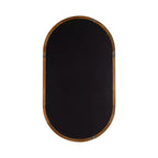 Miroir capsule ovale en bois Hatherleig de Kate and Laurel, 22x38, marron rustique