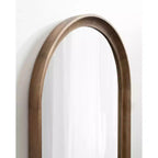 Miroir capsule ovale en bois Hatherleig de Kate and Laurel, 22x38, marron rustique