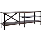 Meuble TV industriel Bruno - MED5001 - Noyer/Noir - Safavieh