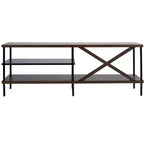 Meuble TV industriel Bruno - MED5001 - Noyer/Noir - Safavieh