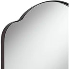 Miroir mural Uttermost Harlan bronze huilé, 22 x 36 po, à dessus arqué