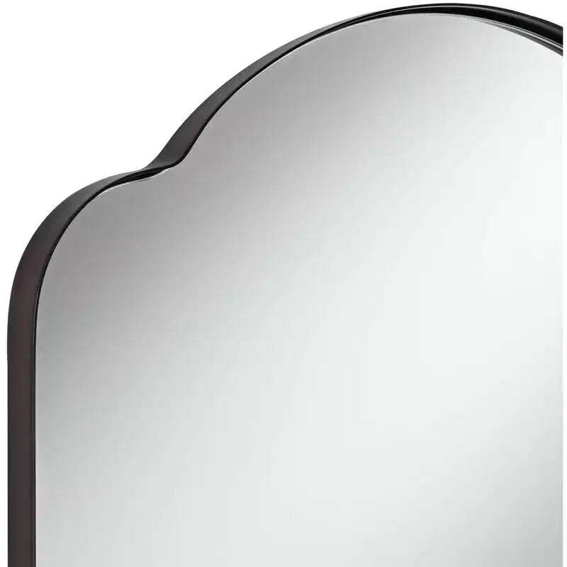 Miroir mural Uttermost Harlan bronze huilé, 22 x 36 po, à dessus arqué