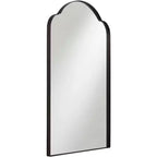 Miroir mural Uttermost Harlan bronze huilé, 22 x 36 po, à dessus arqué