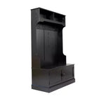Meuble d'entrée Fraser Flash Furniture avec banc de rangement à double porte, portemanteau avec 4 crochets doubles et 2 compartiments de rangement supérieurs