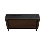 Table basse nervurée Duane avec tiroir et étagère - Manhattan Comfort