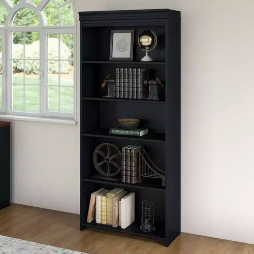 68,94 po 5 tablettes Bibliothèque Fairview Antique - Bush Furniture