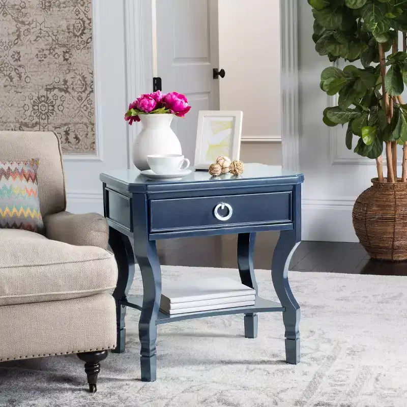 Table de chevet 1 tiroir Alaia - FOX6275 - Safavieh Couture