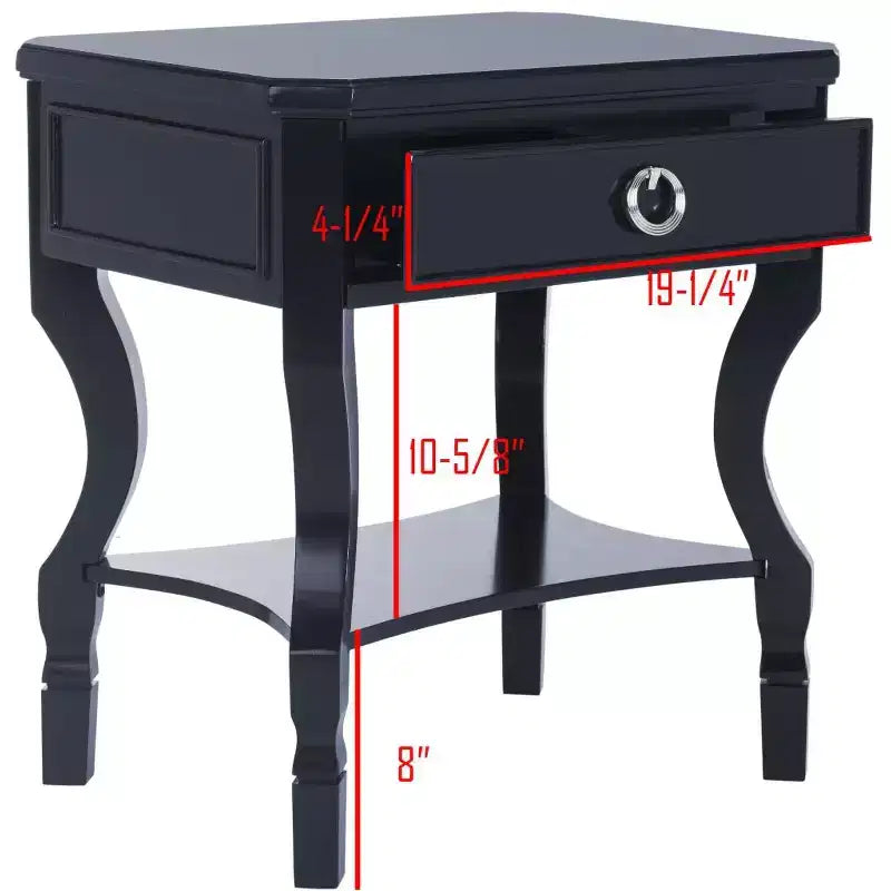 Table de chevet 1 tiroir Alaia - FOX6275 - Safavieh Couture