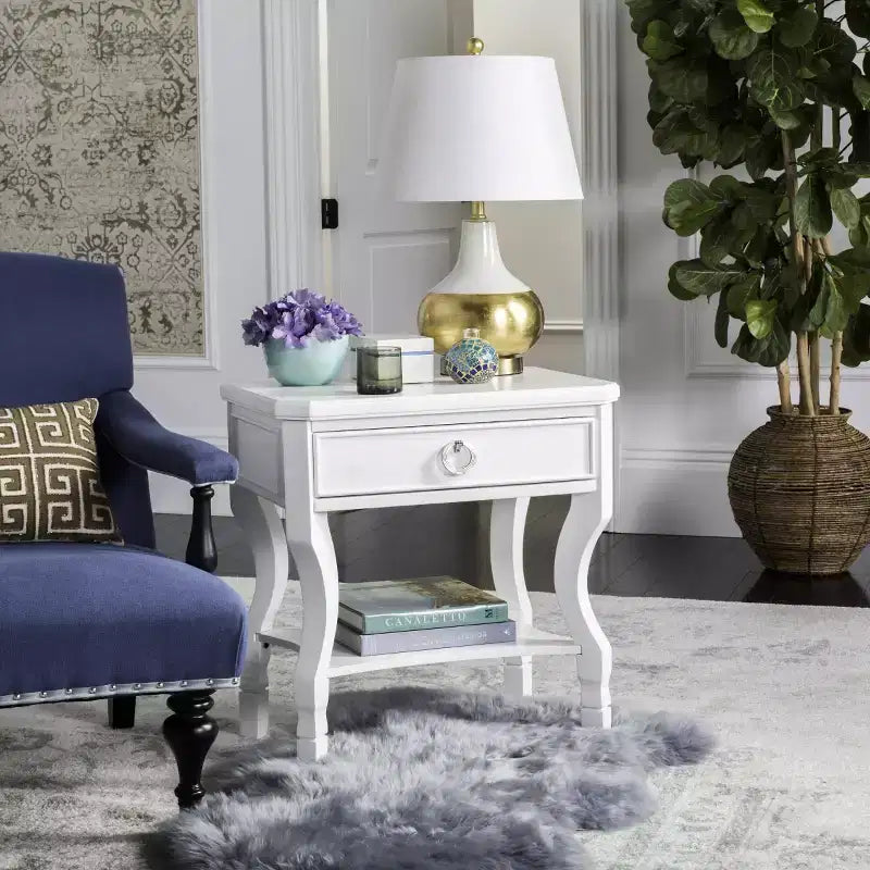 Table de chevet 1 tiroir Alaia - FOX6275 - Safavieh Couture