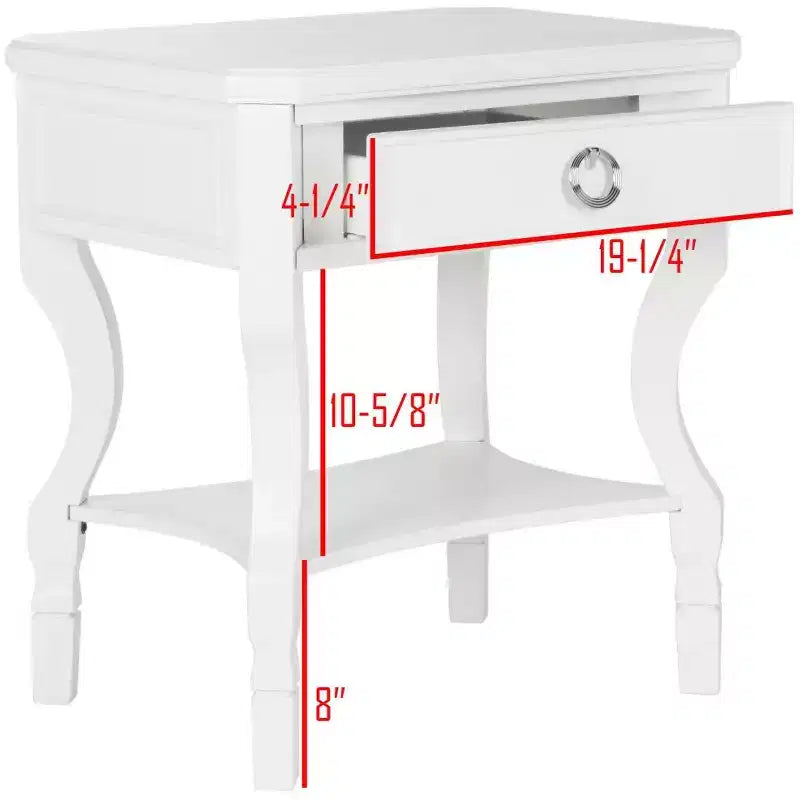 Table de chevet 1 tiroir Alaia - FOX6275 - Safavieh Couture