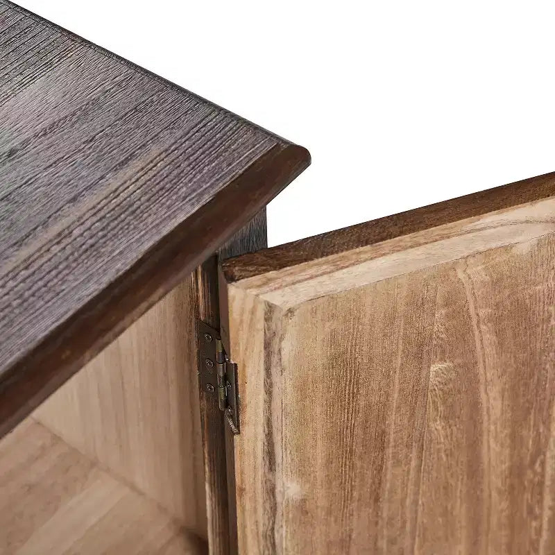 Hippe 34Tall-2 Meubles d'appoint de style ferme à 2 portes avec pieds réglables, lot de 2 | Hulala Home