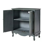 Hippe 34Tall-2 Meubles d'appoint de style ferme à 2 portes avec pieds réglables, lot de 2 | Hulala Home