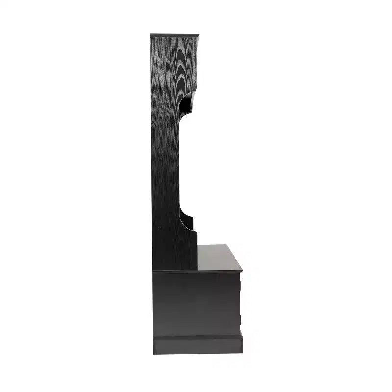 Porte-manteau d'entrée Merrick Lane avec banc, 4 doubles patères, rangement supérieur et rangement sous le banc à double porte