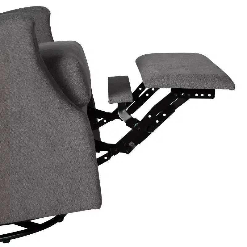 Fauteuil Inclinable Manuel Merrick Lane 3-en-1 Fauteuil à Bascule, Pivotant et Glissant avec Dossier Ailé