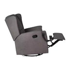 Fauteuil Inclinable Manuel Merrick Lane 3-en-1 Fauteuil à Bascule, Pivotant et Glissant avec Dossier Ailé