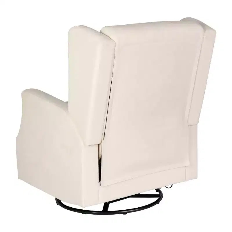 Fauteuil Inclinable Manuel Merrick Lane 3-en-1 Fauteuil à Bascule, Pivotant et Glissant avec Dossier Ailé