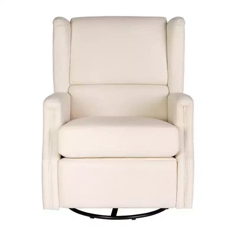 Fauteuil Inclinable Manuel Merrick Lane 3-en-1 Fauteuil à Bascule, Pivotant et Glissant avec Dossier Ailé