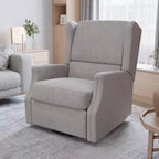 Fauteuil Inclinable Manuel Merrick Lane 3-en-1 Fauteuil à Bascule, Pivotant et Glissant avec Dossier Ailé