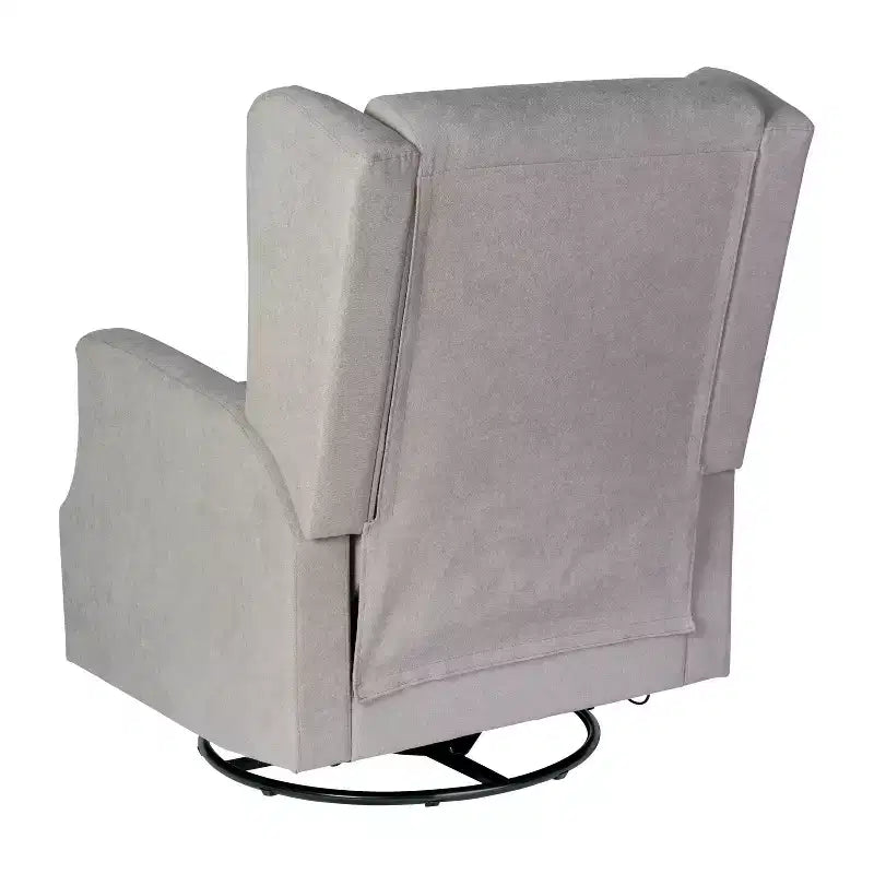 Fauteuil Inclinable Manuel Merrick Lane 3-en-1 Fauteuil à Bascule, Pivotant et Glissant avec Dossier Ailé