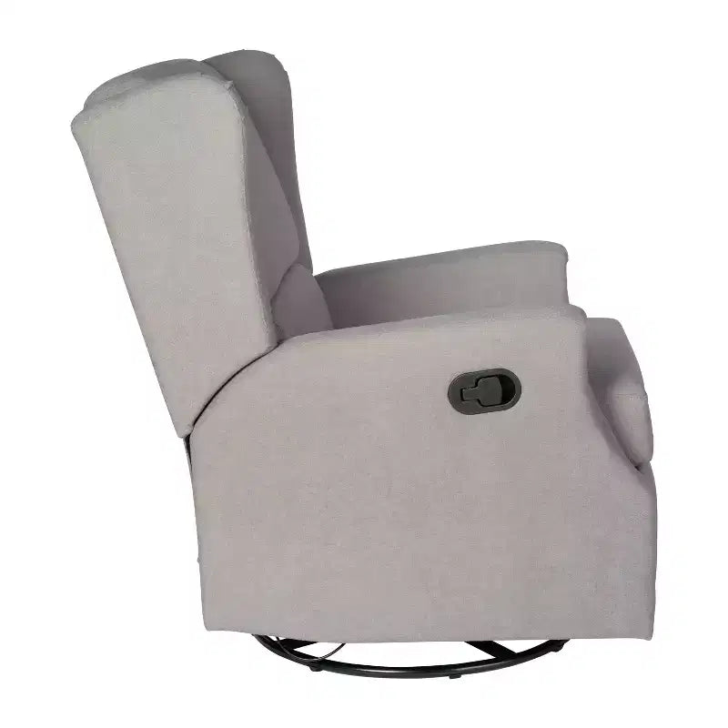 Fauteuil Inclinable Manuel Merrick Lane 3-en-1 Fauteuil à Bascule, Pivotant et Glissant avec Dossier Ailé