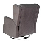 Fauteuil Inclinable Manuel Merrick Lane 3-en-1 Fauteuil à Bascule, Pivotant et Glissant avec Dossier Ailé