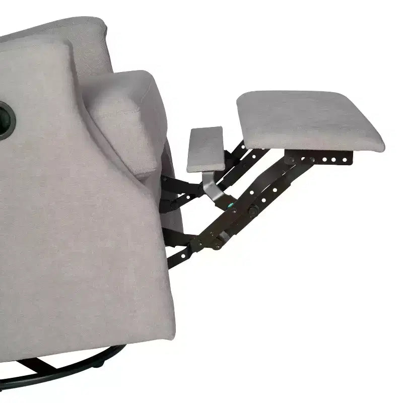Fauteuil Inclinable Manuel Merrick Lane 3-en-1 Fauteuil à Bascule, Pivotant et Glissant avec Dossier Ailé