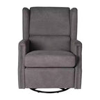Fauteuil Inclinable Manuel Merrick Lane 3-en-1 Fauteuil à Bascule, Pivotant et Glissant avec Dossier Ailé