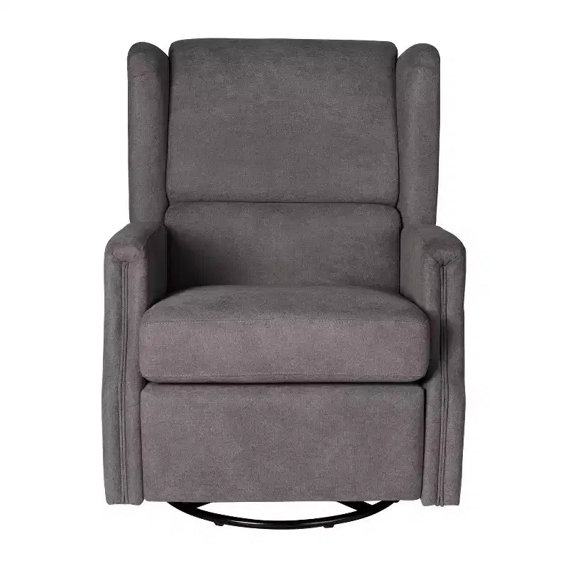 Fauteuil Inclinable Manuel Merrick Lane 3-en-1 Fauteuil à Bascule, Pivotant et Glissant avec Dossier Ailé