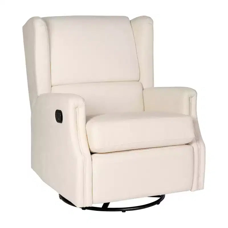 Fauteuil Inclinable Manuel Merrick Lane 3-en-1 Fauteuil à Bascule, Pivotant et Glissant avec Dossier Ailé
