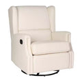 Fauteuil Inclinable Manuel Merrick Lane 3-en-1 Fauteuil à Bascule, Pivotant et Glissant avec Dossier Ailé