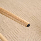 Fauteuil d'appoint à dossier haut capitonné Patchwork FERPIT avec pieds en bois d'hévéa