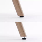 Fauteuil d'appoint à dossier haut capitonné Patchwork FERPIT avec pieds en bois d'hévéa