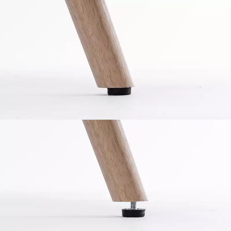 Fauteuil d'appoint à dossier haut capitonné Patchwork FERPIT avec pieds en bois d'hévéa