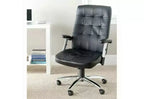 Chaise de bureau pivotante Olga - Hauteur réglable - FOX8514 - Noir - Safavieh