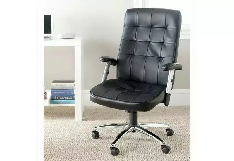 Chaise de bureau pivotante Olga - Hauteur réglable - FOX8514 - Noir - Safavieh