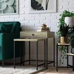 Tables d'appoint gigognes RealRooms Brookville, Naturel