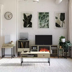 Tables d'appoint gigognes RealRooms Brookville, Naturel
