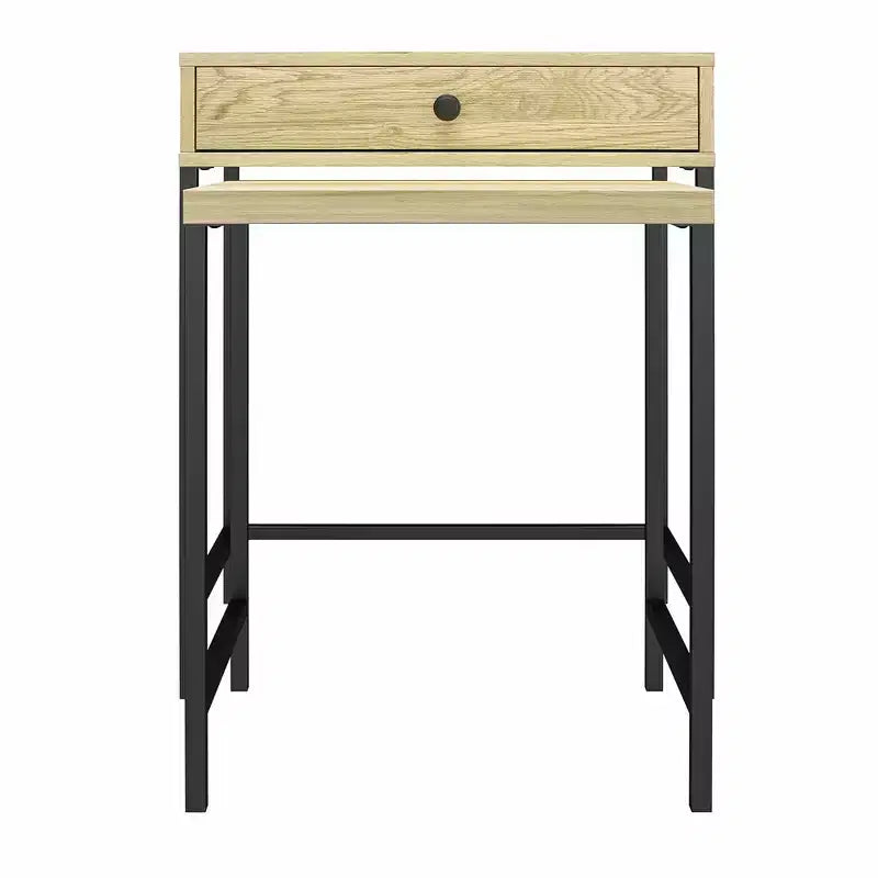 Tables d'appoint gigognes RealRooms Brookville, Naturel