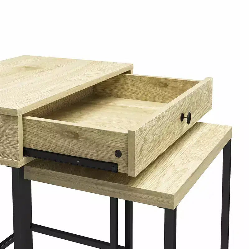 Tables d'appoint gigognes RealRooms Brookville, Naturel