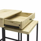 Tables d'appoint gigognes RealRooms Brookville, Naturel