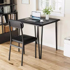 Whizmax Ensemble table à manger pour 2, 3 pièces, table de bar/cuisine carrée, avec chaises rembourrées en PU
