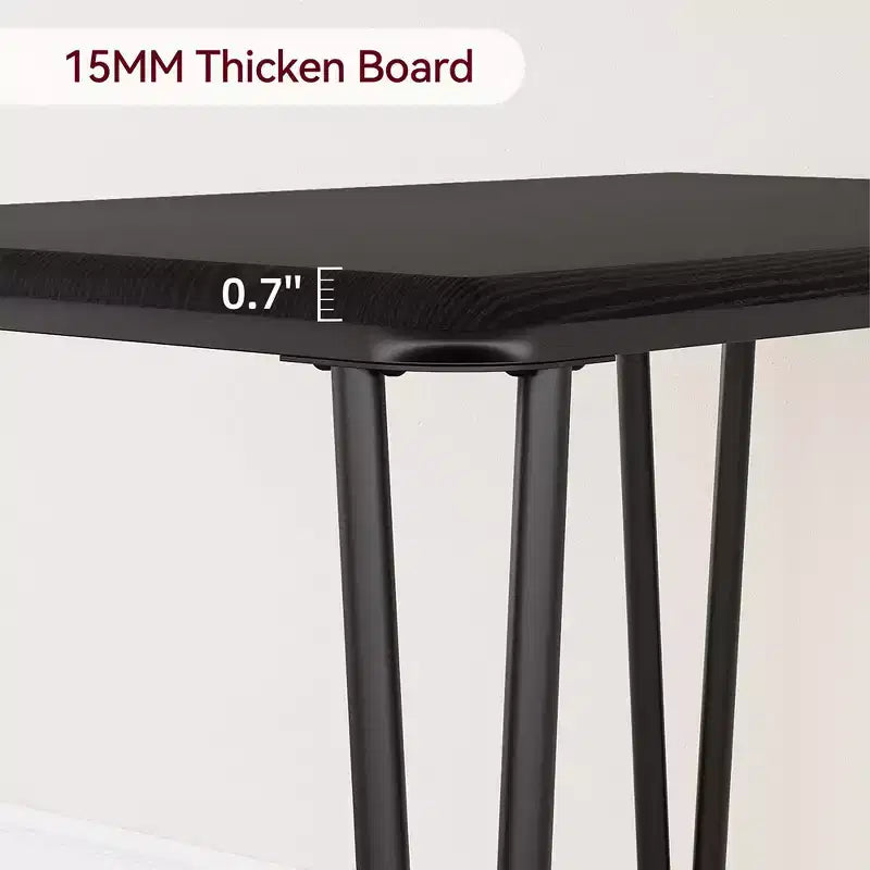 Whizmax Ensemble table à manger pour 2, 3 pièces, table de bar/cuisine carrée, avec chaises rembourrées en PU