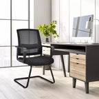 Costway Lot de 2/4/6/8/12 Chaises de Conférence Dossier en Maille Chaises de Bureau/Réception/Visiteur avec Support Lombaire