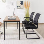 Costway Lot de 2/4/6/8/12 Chaises de Conférence Dossier en Maille Chaises de Bureau/Réception/Visiteur avec Support Lombaire
